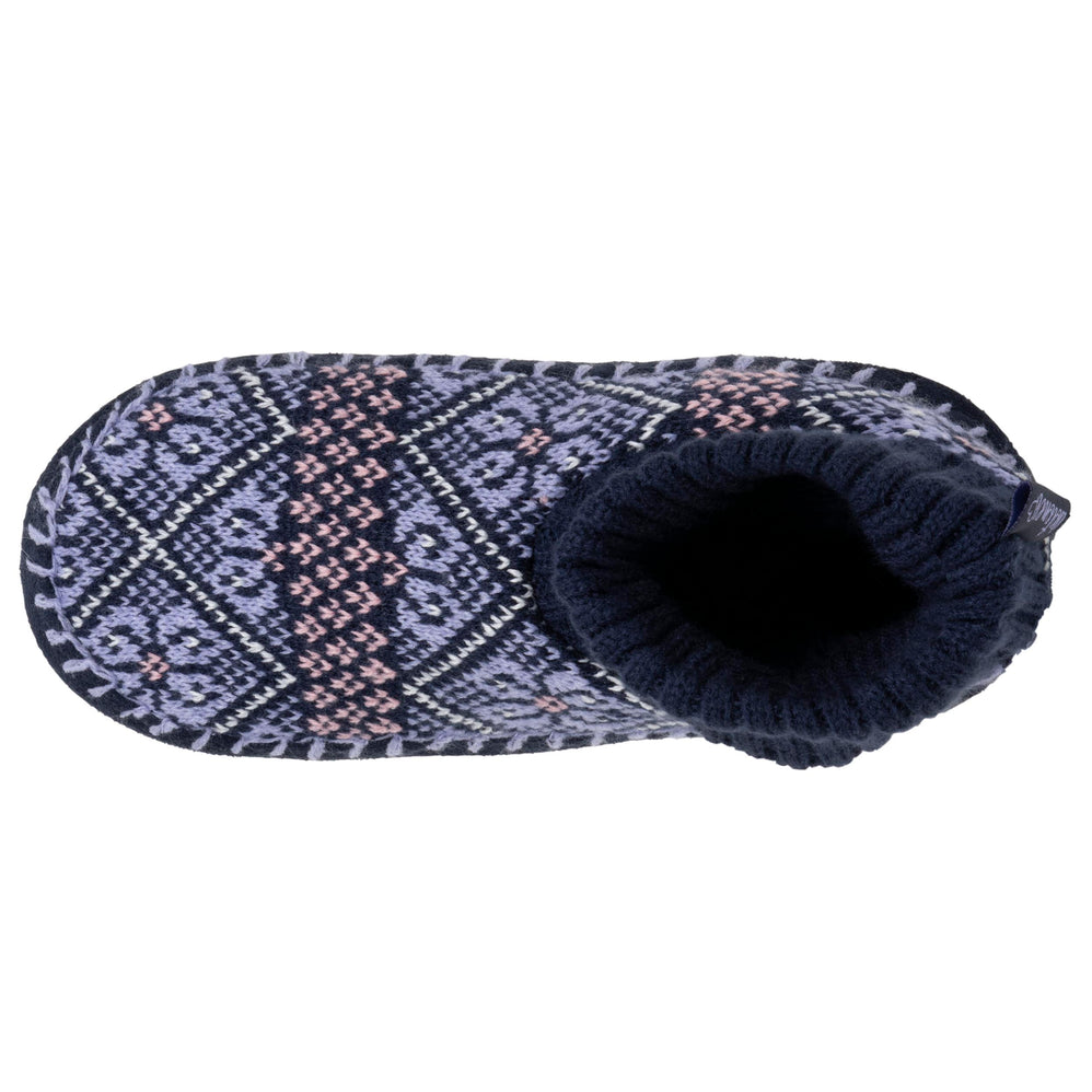 Chaussons scandinaves Femme Jacquard marine - Isotoner