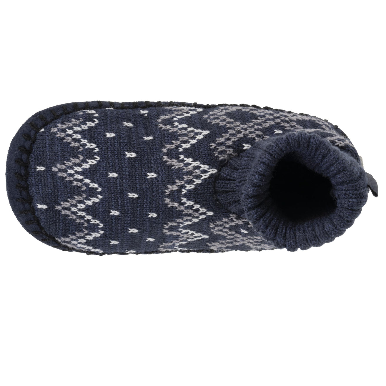 Chaussons scandinaves Homme Jacquard marine