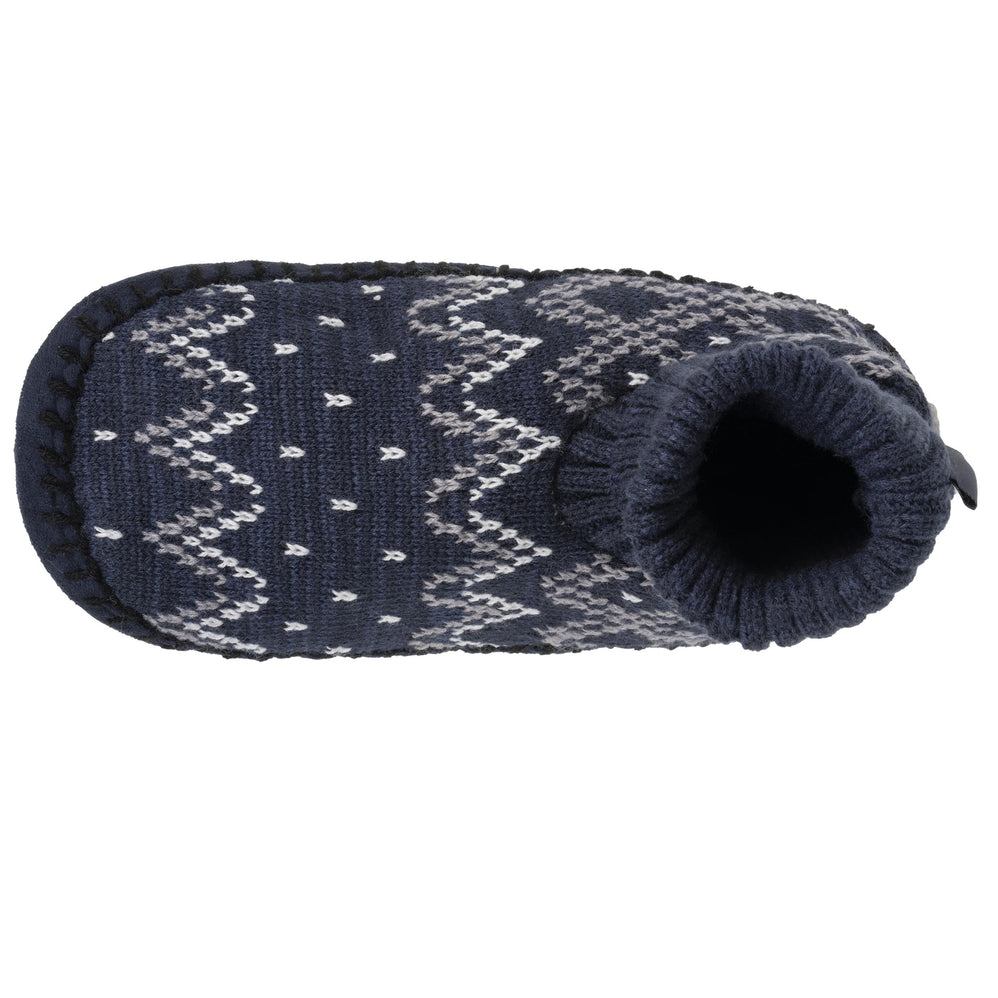 Chaussons scandinaves Homme Jacquard marine - Isotoner