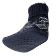 Chaussons scandinaves Homme Jacquard marine