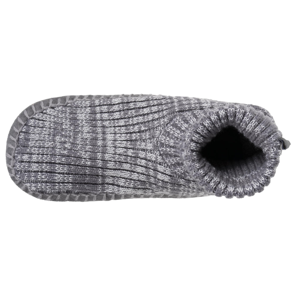 Chaussons scandinaves Homme maille Gris chiné - Isotoner