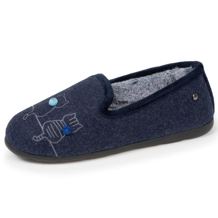 Chaussons slippers Femme Bleu - Isotoner