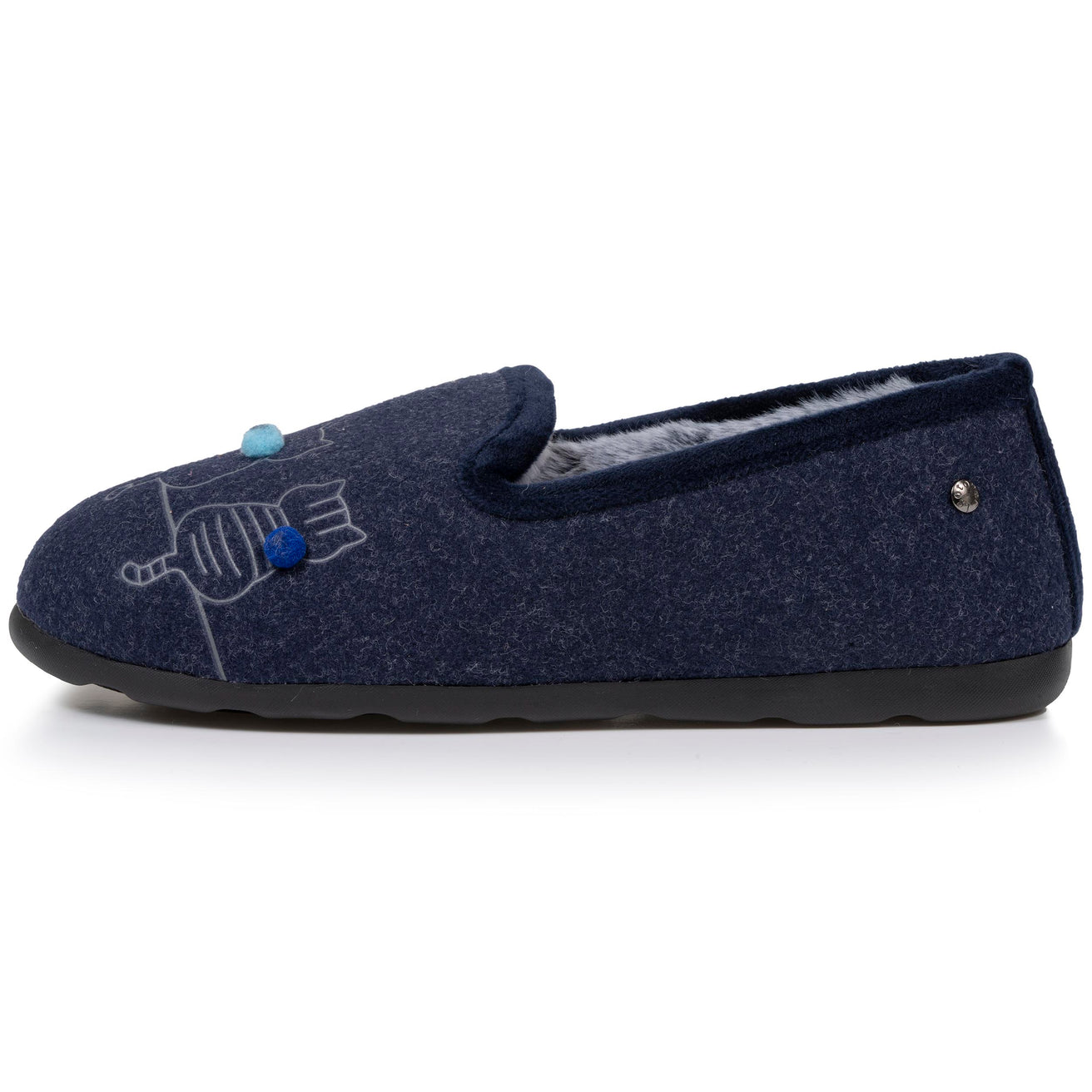 Chaussons slippers Femme Bleu