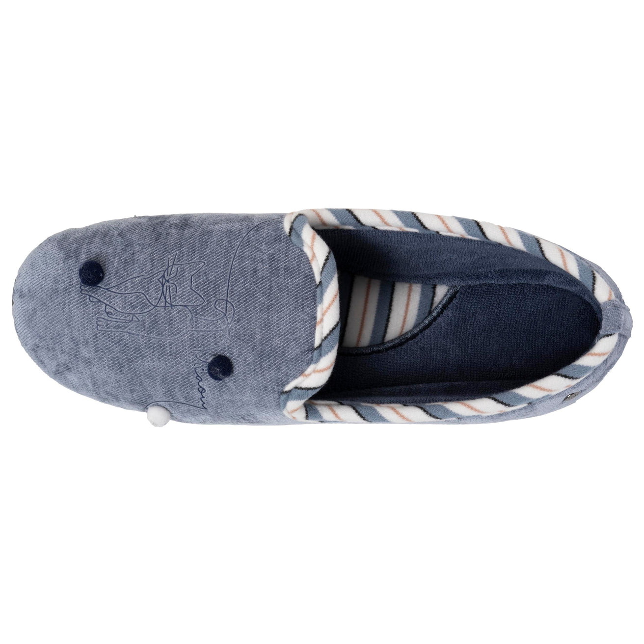 Chaussons slippers Femme Bleu denim