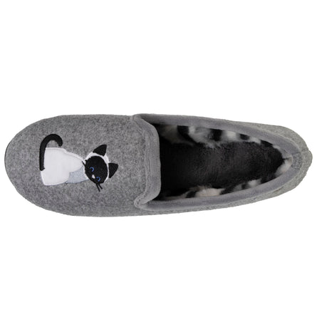 Chaussons slippers Femme Gris - Isotoner