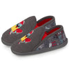 Chaussons mocassins Enfant Marine Lion gris Isotoner