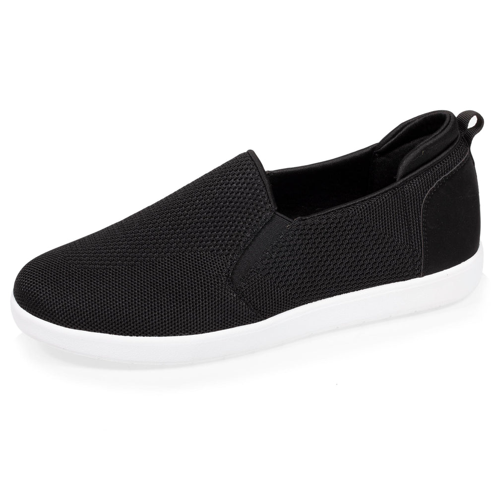 Baskets Homme à enfiler Noires - Isotoner