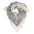 Bufanda Bandana cuadrada Mujer Malla Blanca