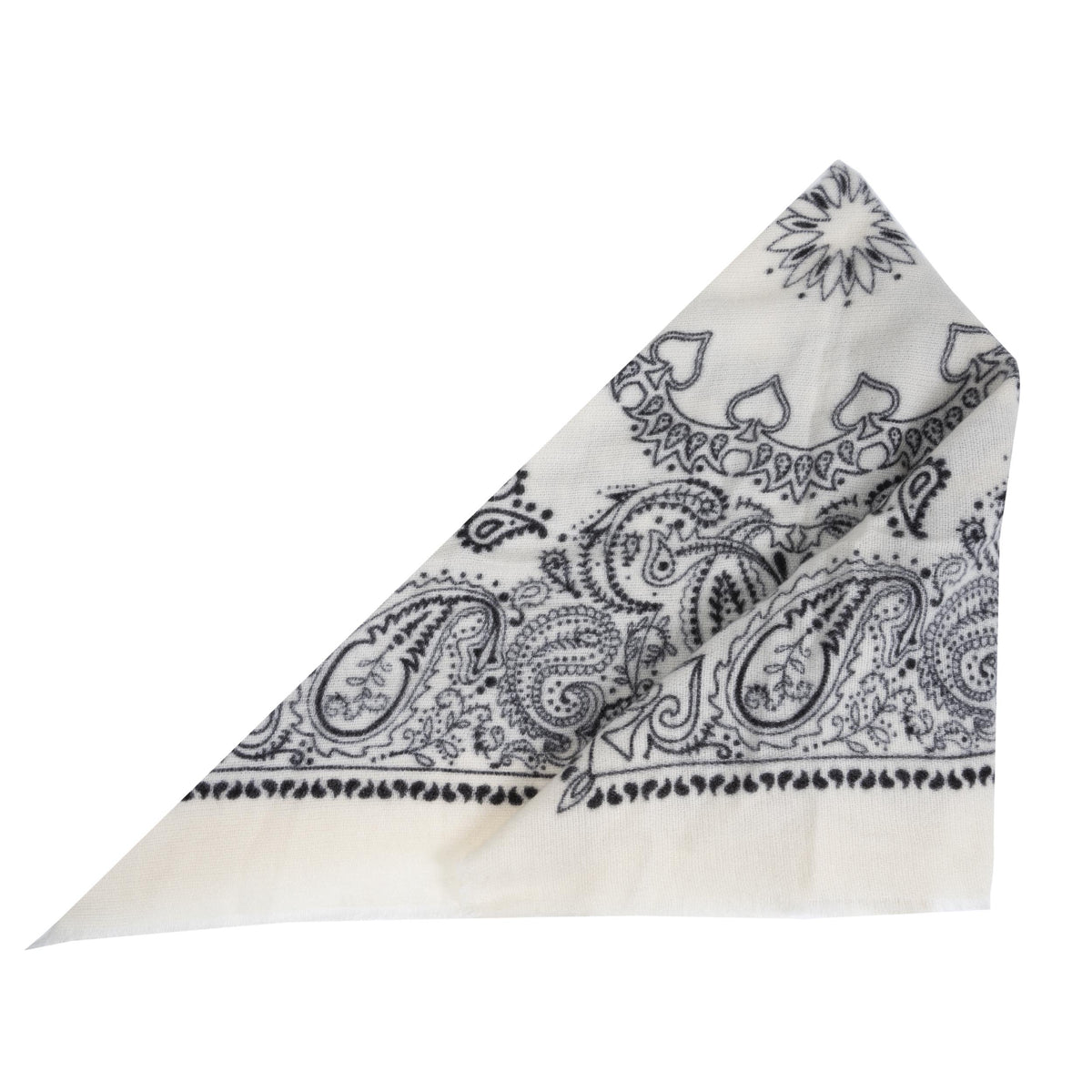 Bufanda Bandana cuadrada Mujer Malla Blanca