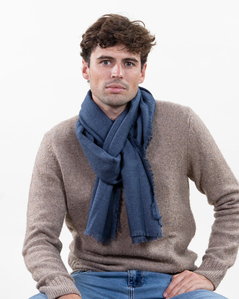 Écharpe Mixte Ultra-doux Bleu chiné - Isotoner