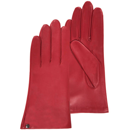 Gants Femme cuir doublé soie Coquelicot - Isotoner