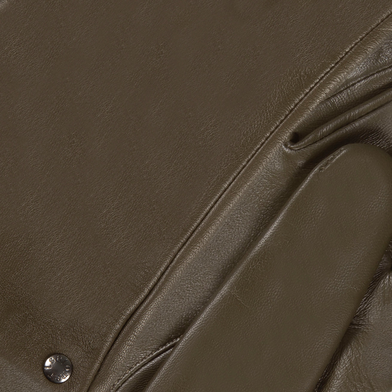 Gants Femme cuir doublé soie Olive