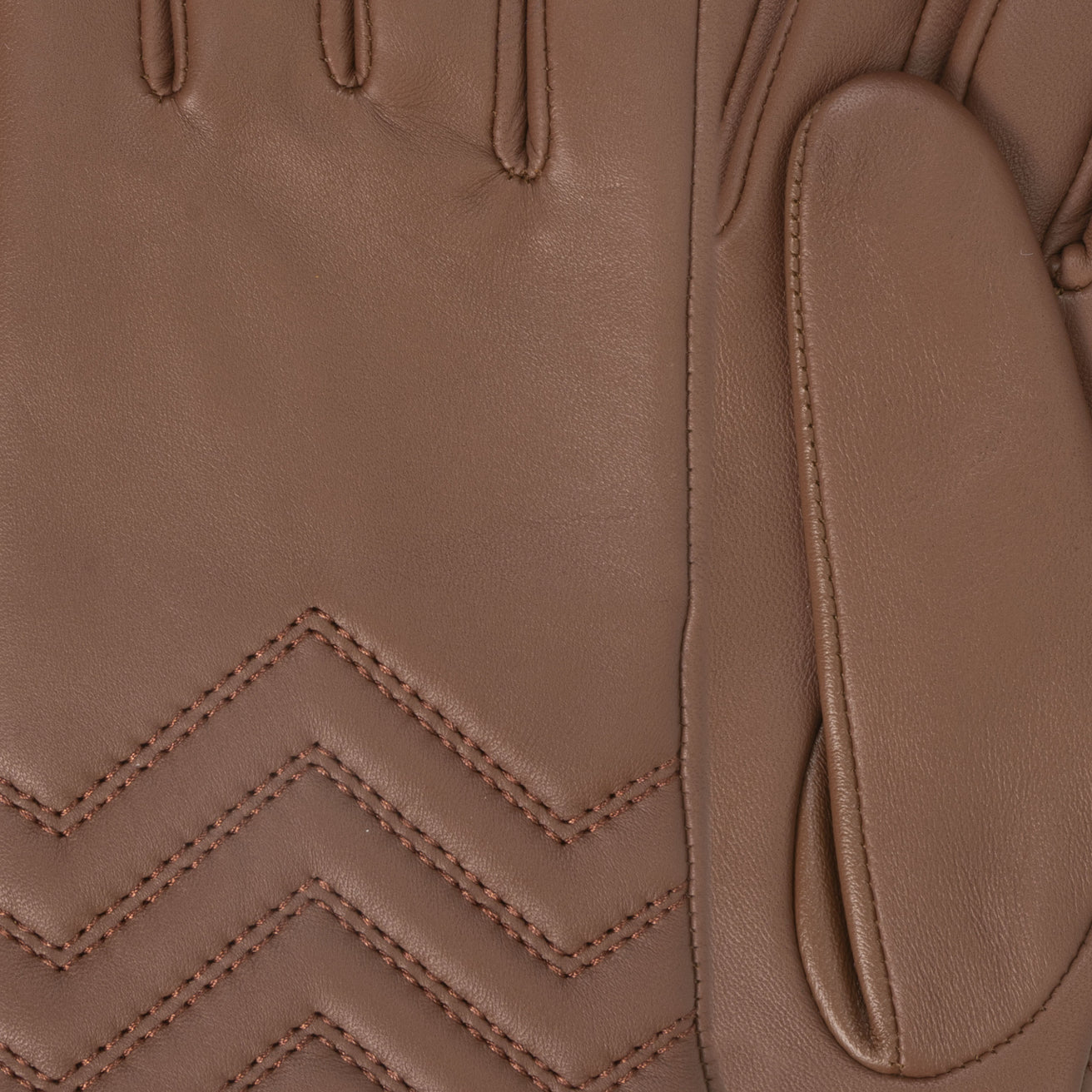 Gants Femme Cuir d'agneau Cognac surpiqûres