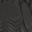 Gants Femme Cuir d'agneau Noir détails surpiqûres