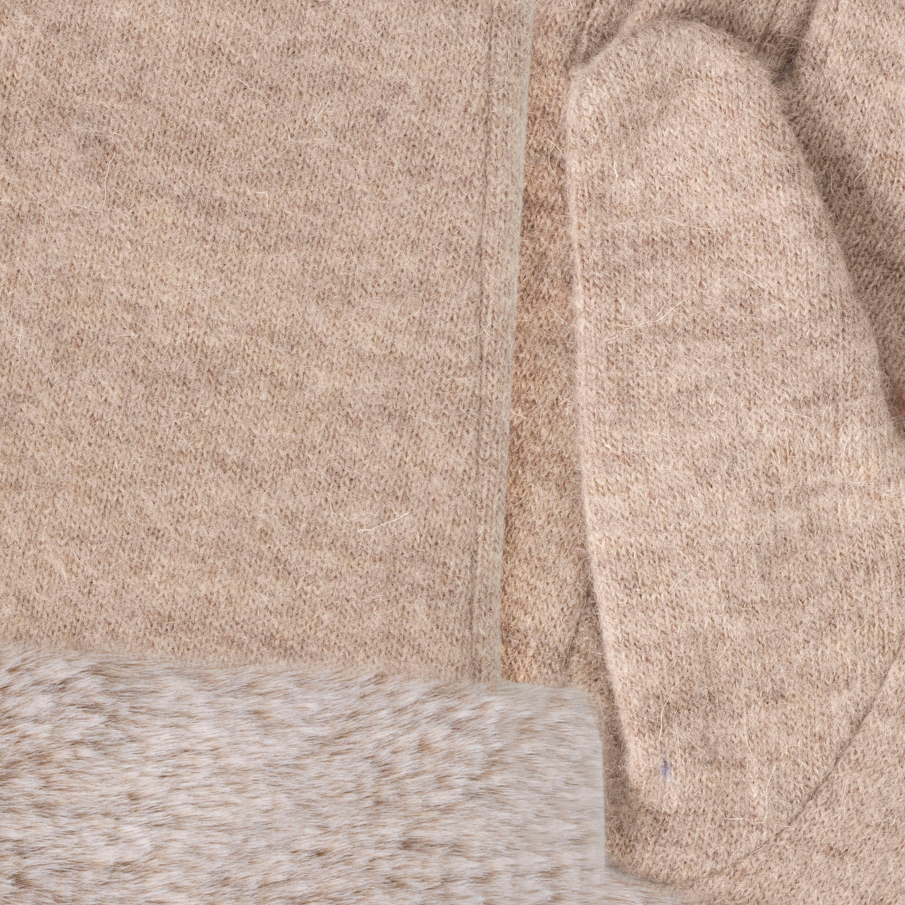 Gants Femme compatible écrans tactiles laine Beige