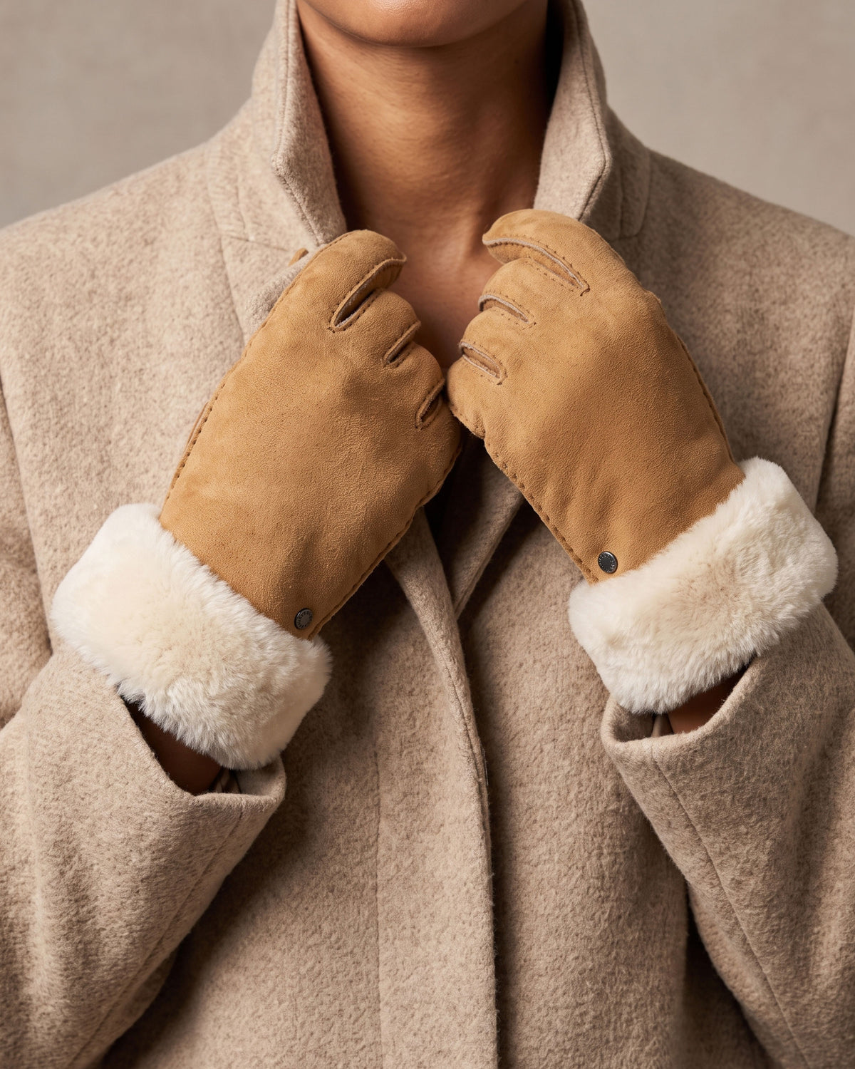 Gants Femme cuir chaud Caramel