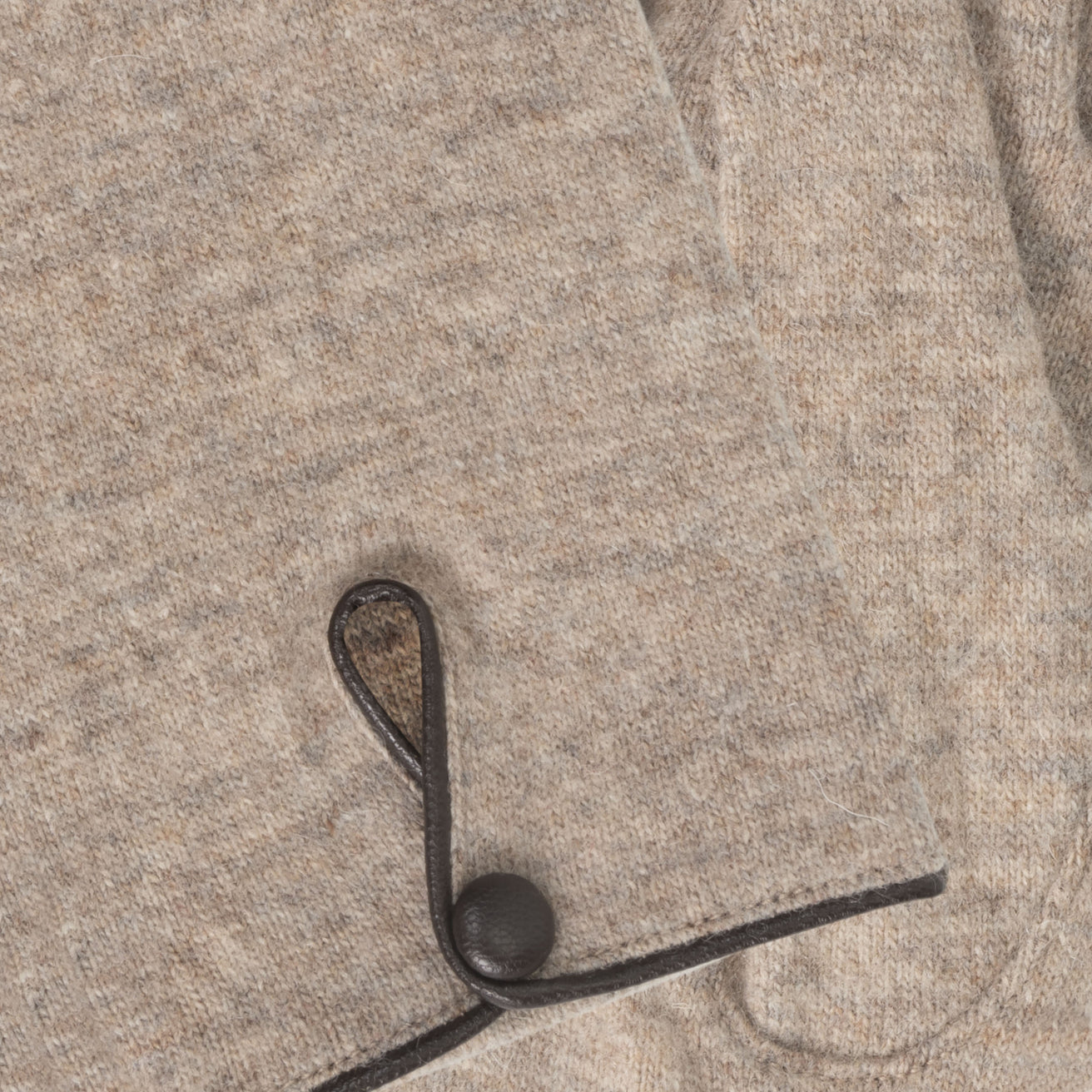 Gants Femme tactiles en laine Beige