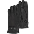 Gants cuir Homme Noir patte de resserrage