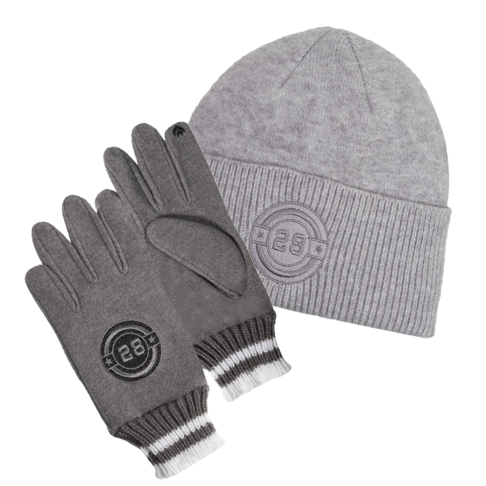 Guantes Niños gris smartouch 10/12 años bordados - Isotoner