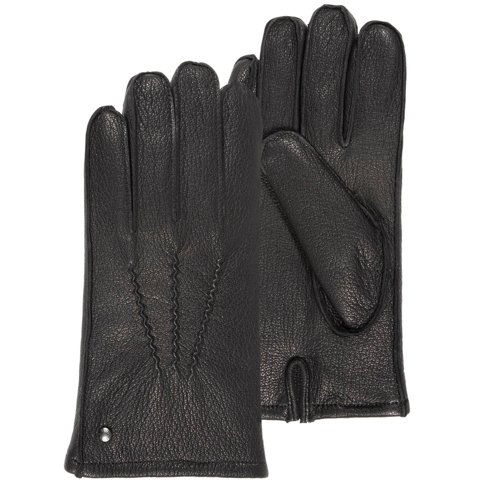Gants Homme en cuir de chèvre Noir - Isotoner
