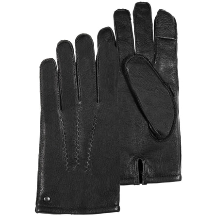 Gants cuir Homme Noir 3 baguettes - Isotoner