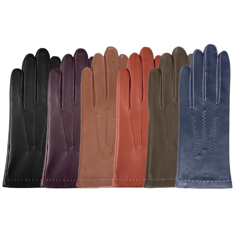 Gants Femme cuir d'agneau Olive - Isotoner