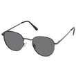 Gafas de sol unisex Redondas Plata