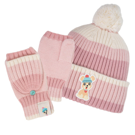 Mitaines Enfant moufles 6/8 ans Soft Touch Rose dégradé - Isotoner
