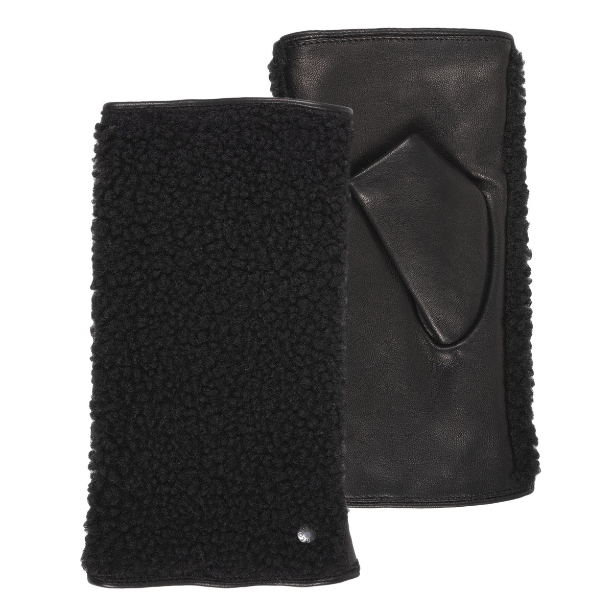 Mitaines Femme Cuir Sherpa/Noir