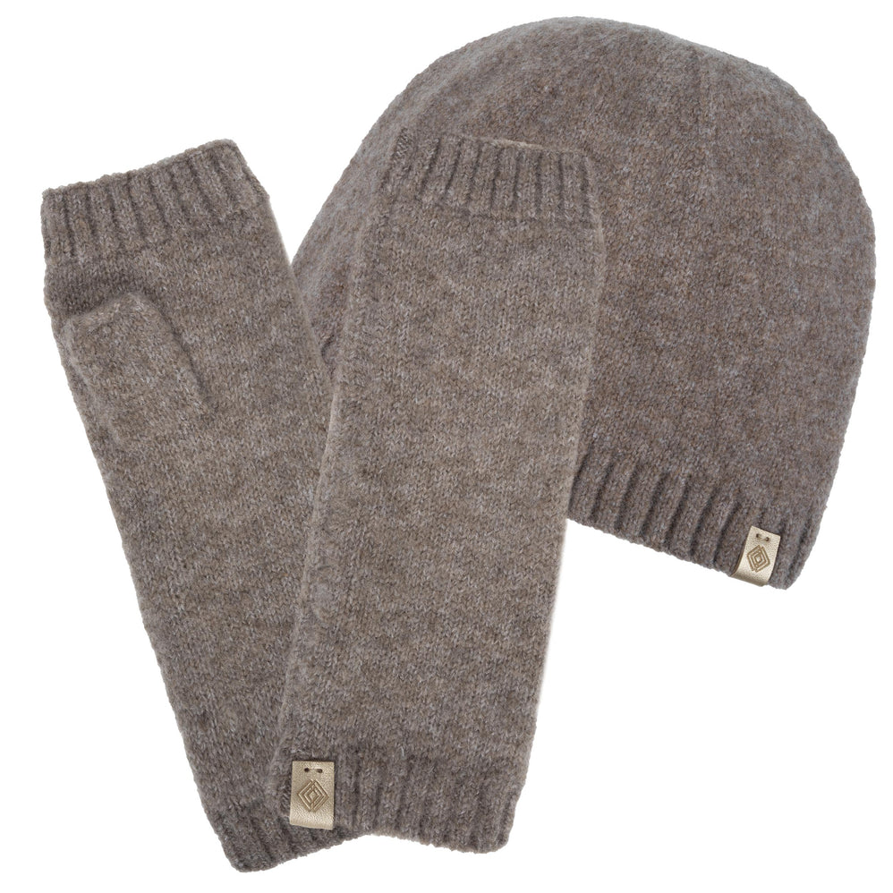Mitaines Femme effet Cachemire Marron - Isotoner