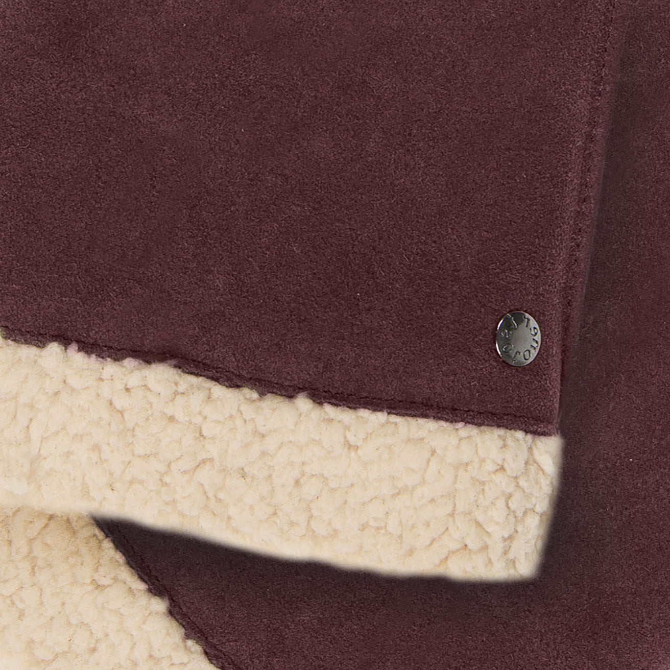 Mitaines Femme cuir velours fourré Bordeaux