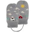 Moufles Enfant 2/4 ans Maille Mouton Gris