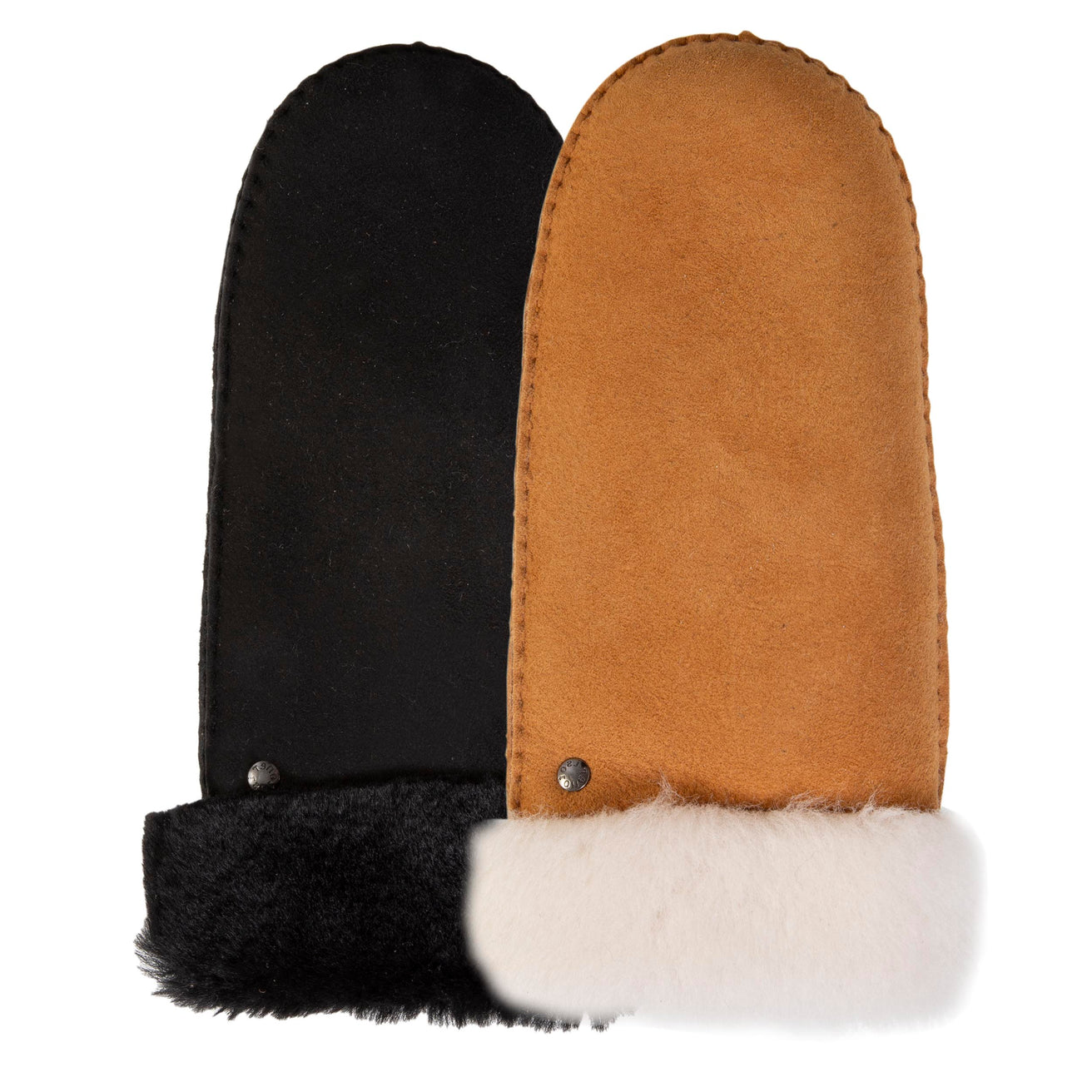 Moufles Femme cuir chaud Caramel