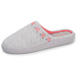 Chaussons mules Femme Fleurs Gris clair