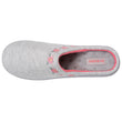 Chaussons mules Femme Fleurs Gris clair