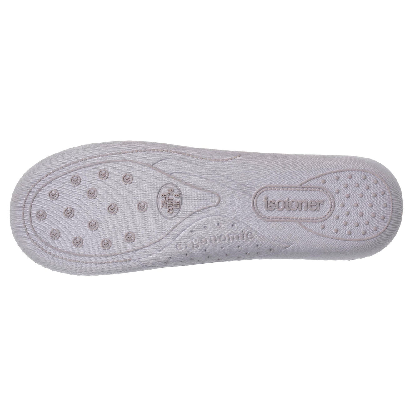 Chaussons mules Femme Fleurs Gris clair