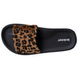 Mules chancletas Mujer moldeadas Leopardo/Negro