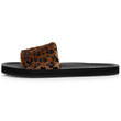 Mules chancletas Mujer moldeadas Leopardo/Negro