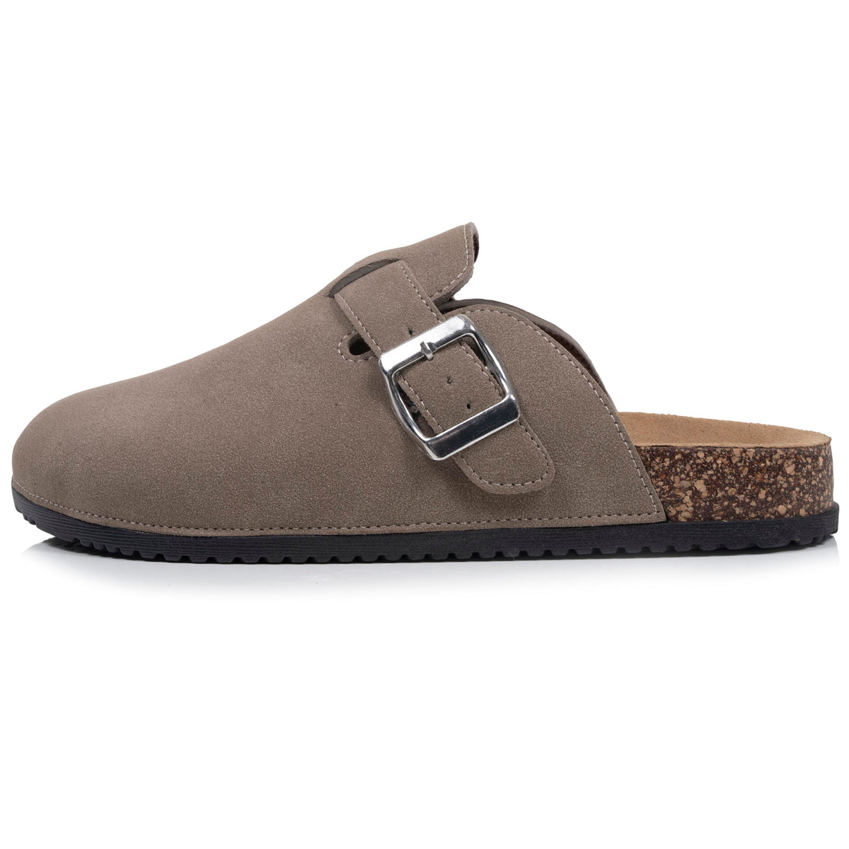 Mules Sabots Femme Taupe