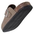 Mules Sabots Femme Taupe