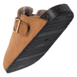 Mules Sabots Femme fourrés Camel