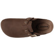 Mules Sabots Femme œillets Chocolat