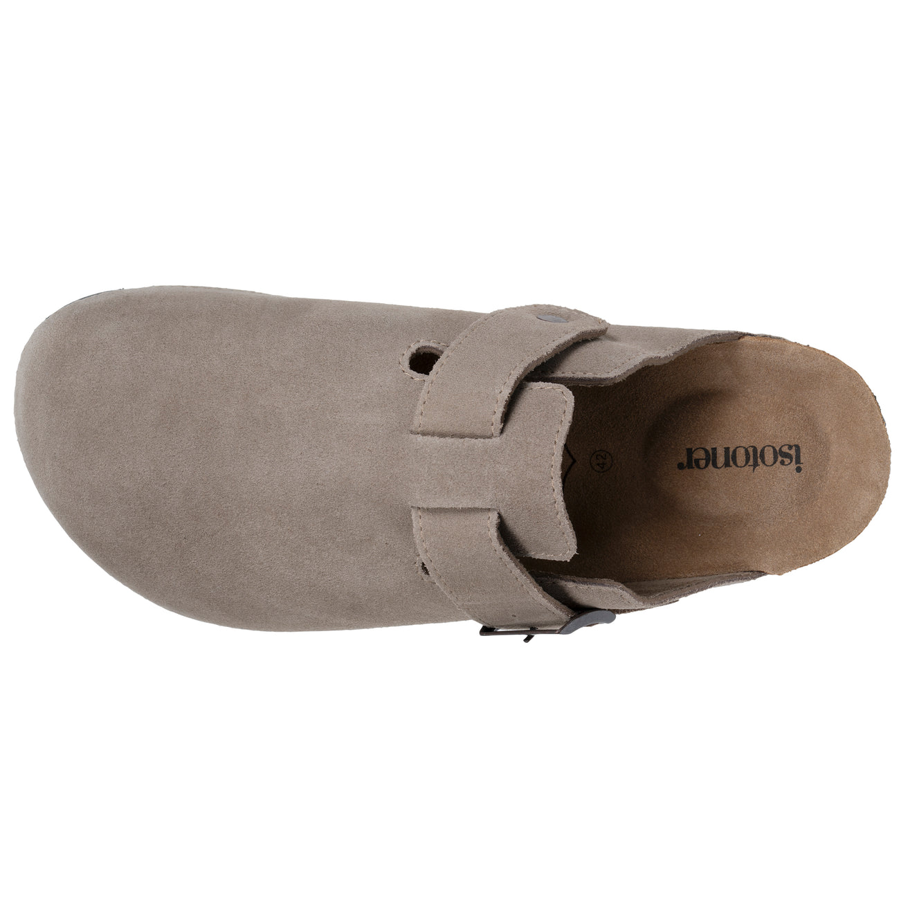 Mules Sabots Homme cuir Taupe