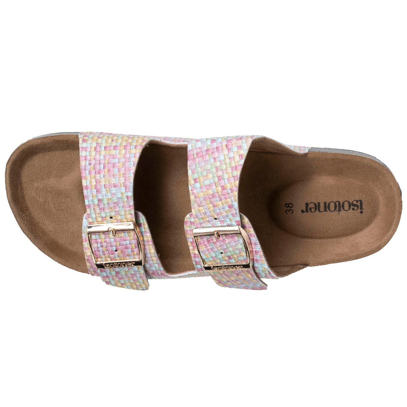 Mules Sandales Femme Double Bride Multicore
