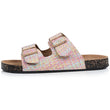 Mules Sandales Femme Double Bride Multicore