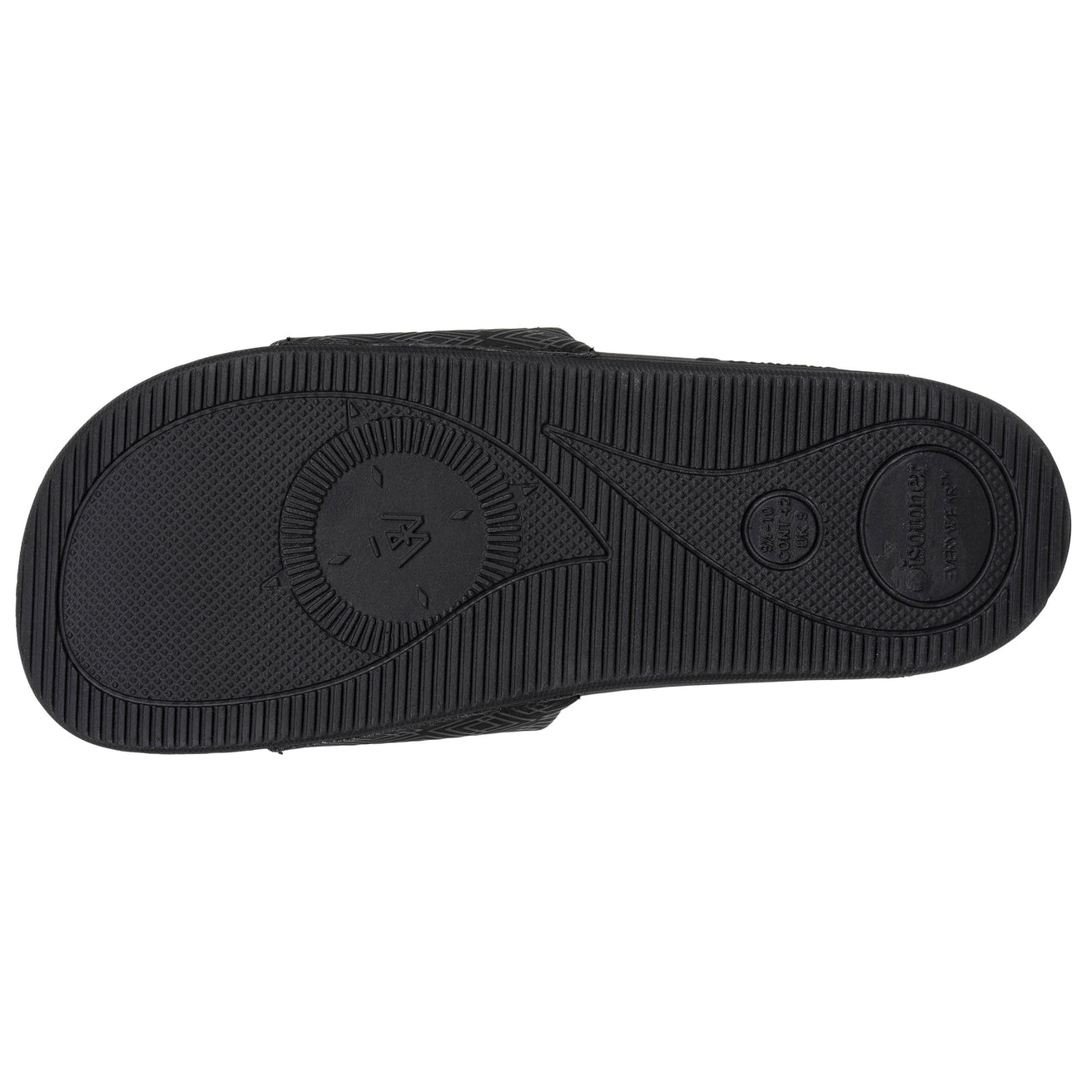 Mules chancletas Hombre EVERYWEAR™ Logo Negro