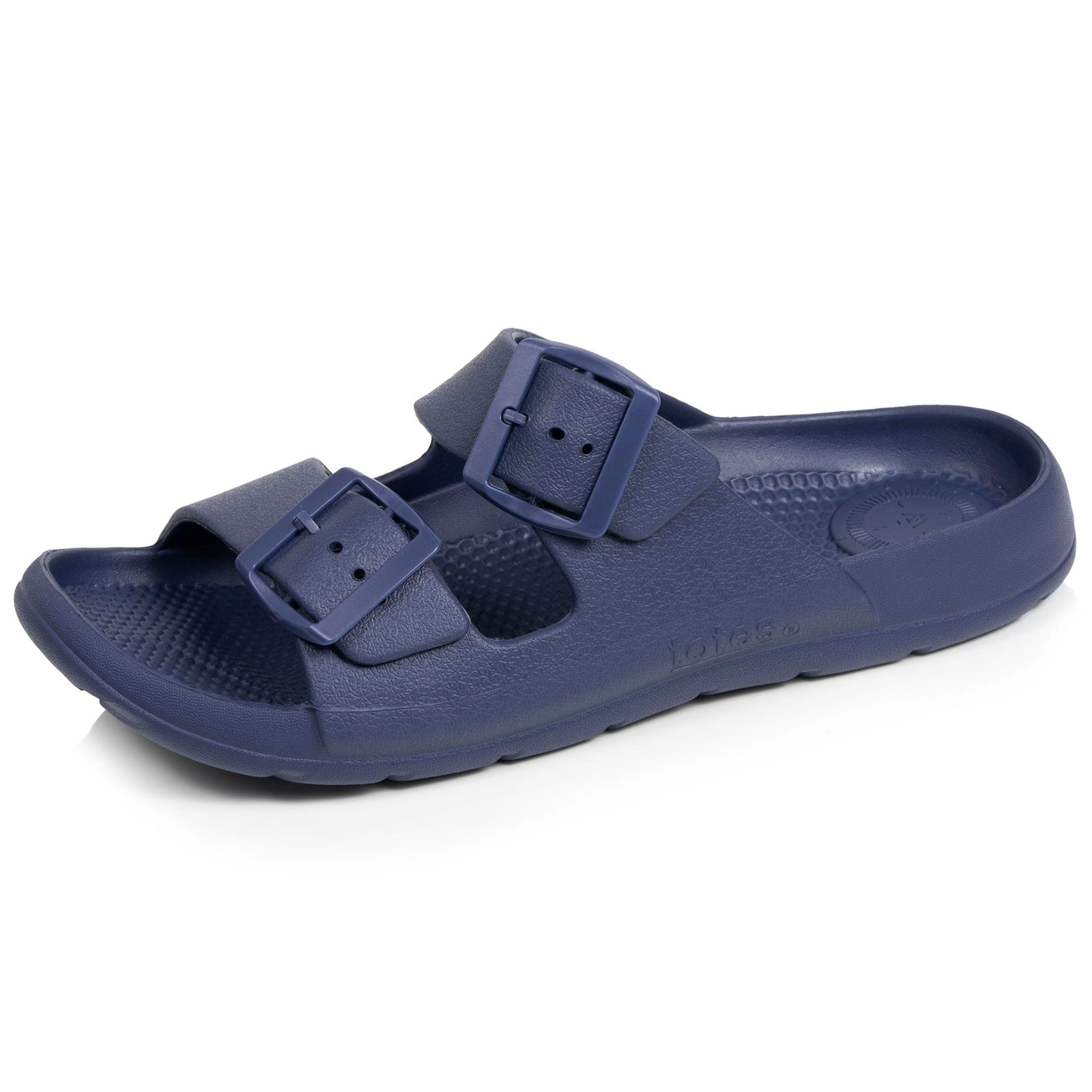 Mules chancletas Hombre ajustables Azul marino
