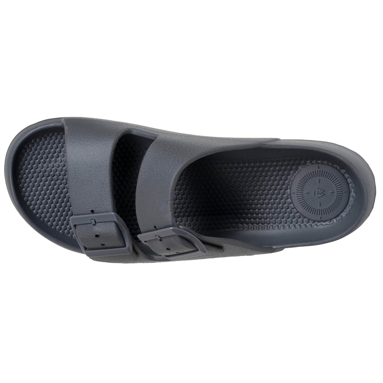 Mules chancletas Hombre ajustables Gris
