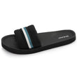 Mules claquettes Homme moulée Noir/Bleu