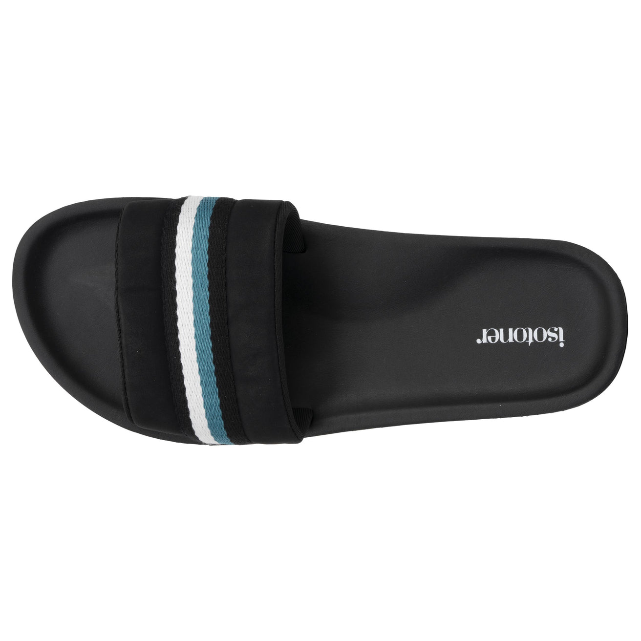 Mules claquettes Homme moulée Noir/Bleu